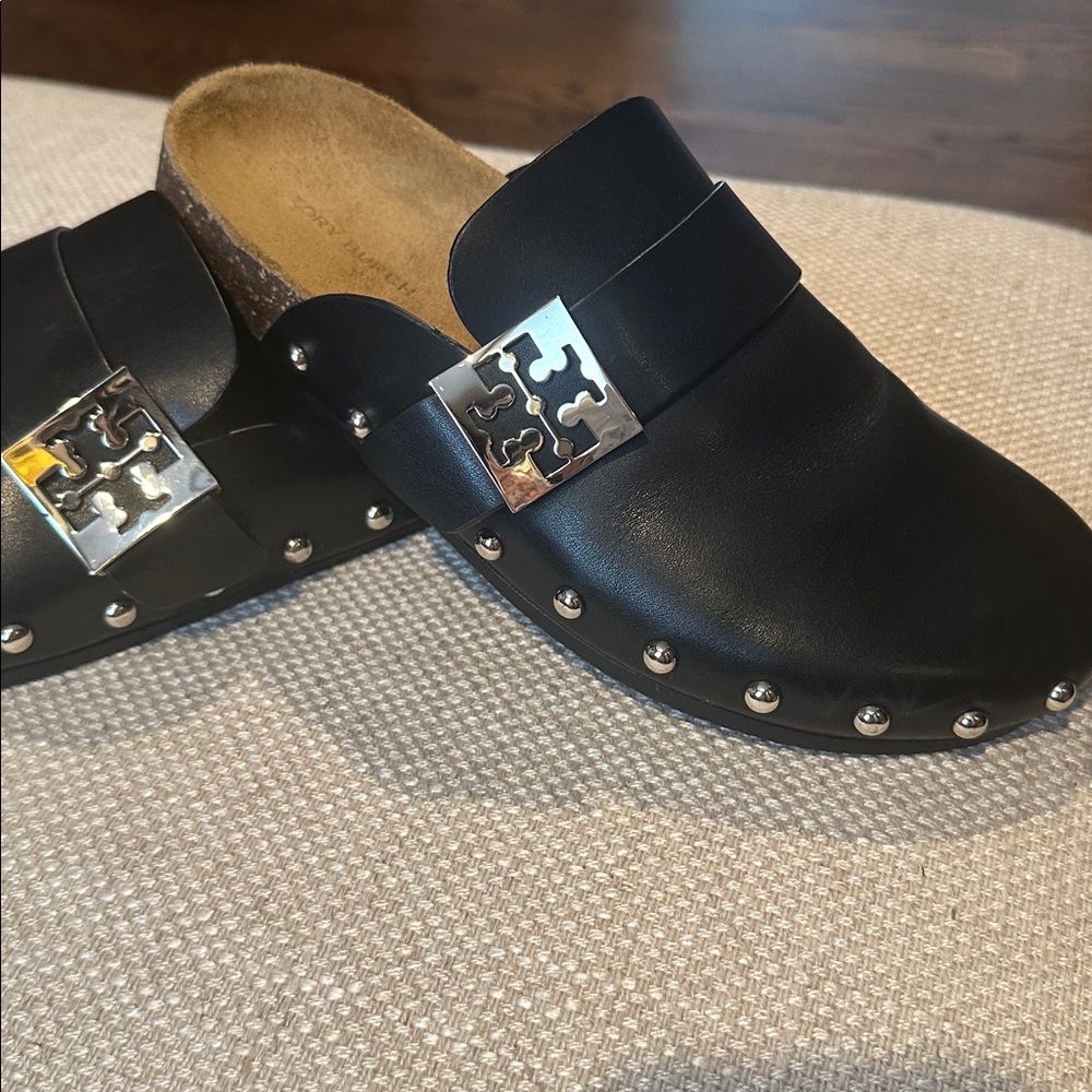 Tory Burch Mellow Studded Mule Black Size 8.5 - Picture 10 of 10